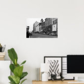 タコマ、WA北を見るブロードウェイのビュー ポスター (ホームオフィス)