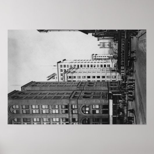 タコマ， WA – ダウンタウンメイン通りビュー ポスター (正面)