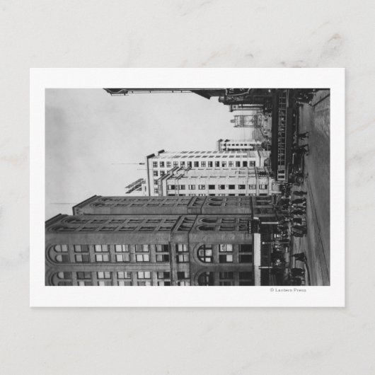 タコマ， WA – ダウンタウンメイン通りビュー ポストカード (正面)