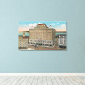 タコマ， WA – ビューオブホテルウィンスロップ キャンバスプリント (インサイチュ (ウッドフロア))