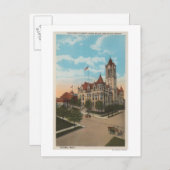 タコマ、WA - ピアース郡裁判所の眺め ポストカード (正面/裏面)