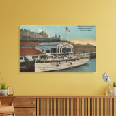 タコマ, WA – 市街地景観 キャンバスプリント (インサイチュ (リビング))