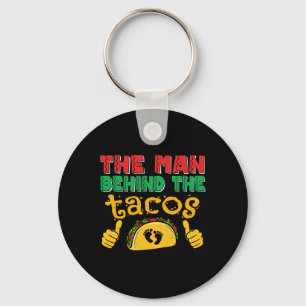 タコメキシコのパパCinco De Mayoの後ろの男 キーホルダー