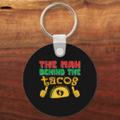 タコメキシコのパパCinco De Mayoの後ろの男 キーホルダー (正面)