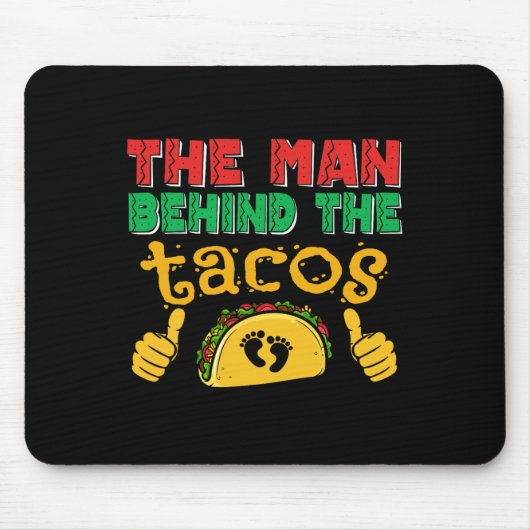 タコメキシコのパパCinco De Mayoの後ろの男 マウスパッド (正面)