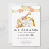 タコメキシコのベビーの赤ちゃんシャワー 招待状 (正面)