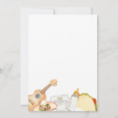 タコメキシコのベビーの赤ちゃんシャワー 招待状 (裏面)