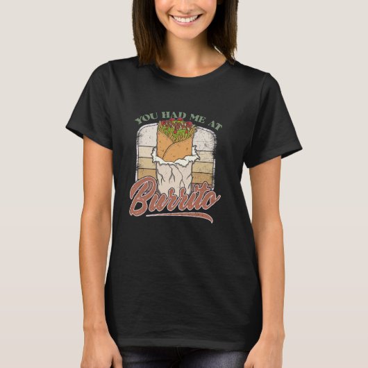 タコメキシ食べコ料理のバーリト料理のお土産 Tシャツ (正面)