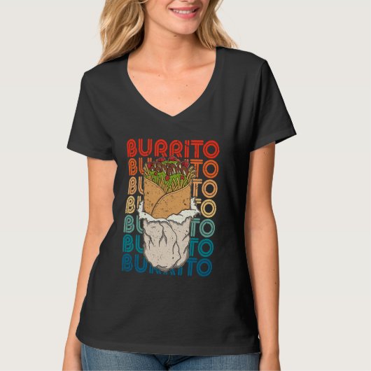 タコメキシ食べコ料理のバーリト料理のお土産 Tシャツ (正面)