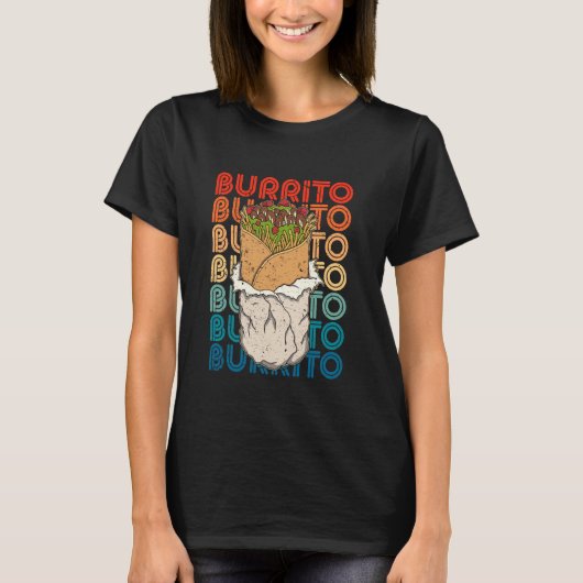 タコメキシ食べコ料理のバーリト料理のお土産 Tシャツ (正面)