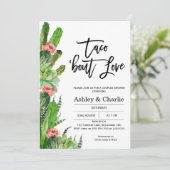 タコモダンブロブラブカップルのシャワー招待状 招待状 (スタンド正面)