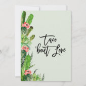 タコモダンブロブラブカップルのシャワー招待状 招待状 (裏面)