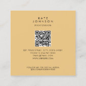 タコモダン沿岸QRコードSNS スクエア名刺 (裏面)