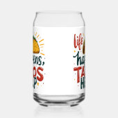 タコラバーおもしろいフィエスタグルメユーモアアートホワイト ガラス缶 (右)