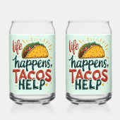 タコラバーおもしろいフィエスタグルメユーモアアート ガラス缶 (裏面)