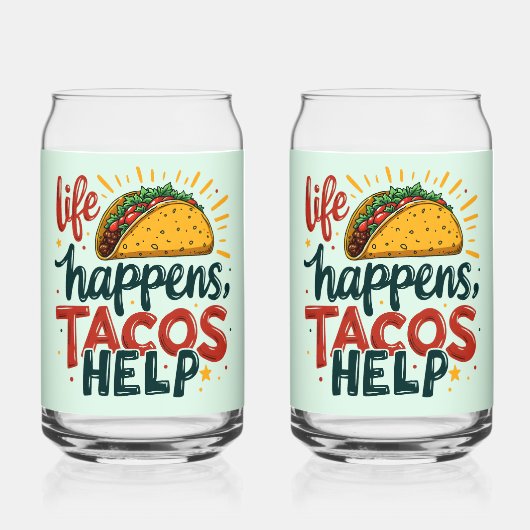 タコラバーおもしろいフィエスタグルメユーモアアート ガラス缶 (裏面)