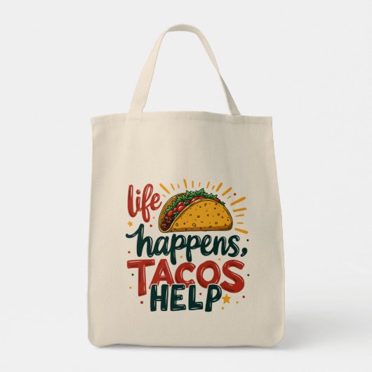 タコラバーおもしろいフィエスタグルメユーモアアート トートバッグ (裏面)