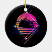 タコレトロメキシコ料理Tuesdayヴィンテージ80s Vaporw セラミックオーナメント (裏面)