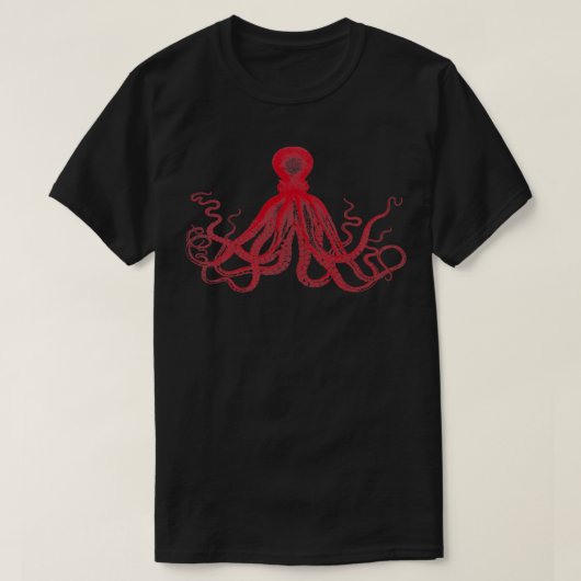 タコヴィンテージタコ触手シークリーチャーNa Tシャツ (デザイン正面)