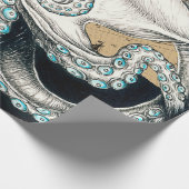 タコヴィンテージマップベージュ ラッピングペーパー (角)