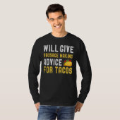 タコ与えメキシカンFのウィル・ソーセージ製造アドバイス Tシャツ (正面フル)