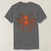 タコ中指 Tシャツ (デザイン正面)