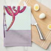 タコ乗りロードバイク キッチンタオル (四つ折り)