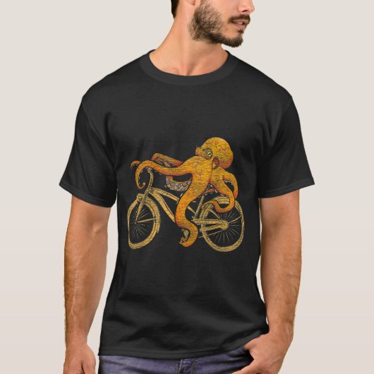 タコ乗用自転車タコ Tシャツ (正面)