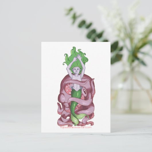 タコ人魚 ポストカード (スタンド正面)