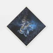 タコ付き音楽サックス スタンダードランチョンナプキン (角)