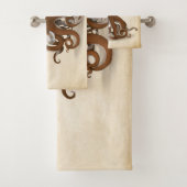 タコ保持グラスフラスコ化学スチームパンク バスタオルセット (インサイチュ)