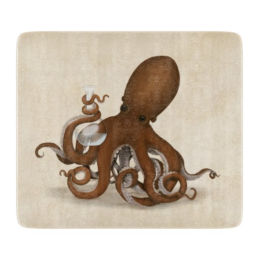 タコ保持化学フラスコ海洋科学 カッティングボード (正面)