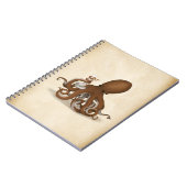 タコ保持化学フラスコSteampunk Science ノートブック (左側)