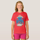 タコ写真家カメラ Tシャツ (正面フル)