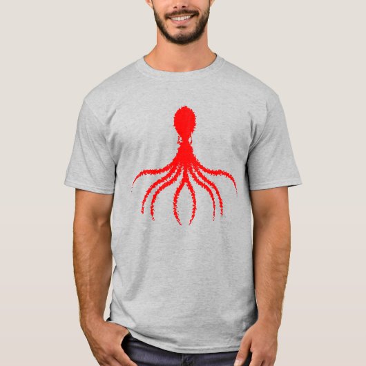 タコ動揺してデザイン – メンズベーシックTシャツ Tシャツ (正面)