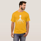タコ動揺してデザイン – メンズベーシックTシャツ Tシャツ (正面フル)