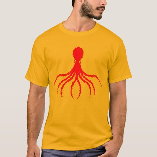 タコ動揺してデザイン – メンズベーシックTシャツ Tシャツ (正面)