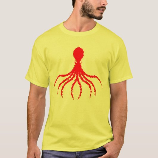 タコ動揺してデザイン – メンズベーシックTシャツ Tシャツ (正面)