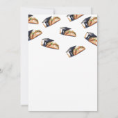 タコ卒業パーティー招待状おもしろい卒業 招待状 (裏面)