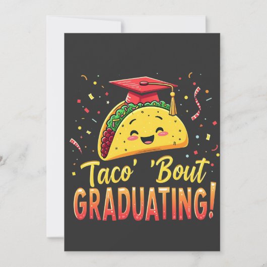 タコ卒業卒業の様子Cinco De Mayo サンキューカード (正面)