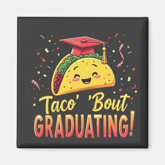 タコ卒業卒業の様子Cinco De Mayo マグネット (正面)