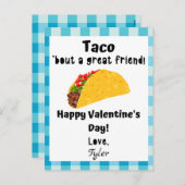 タコ友人のバ素晴らしレンタインデーのカードについて シーズンポストカード (正面/裏面)