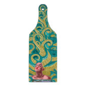 タコ女性カッティングボード触手金ゴールド カッティングボード (正面)