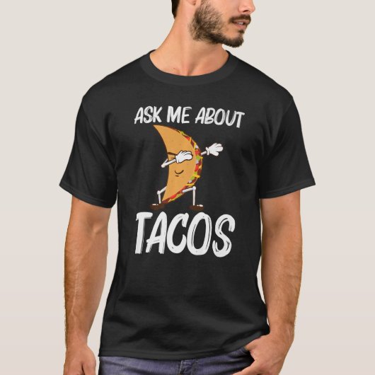 タコ女男性へ性メキシコ通り食品皿 Tシャツ (正面)