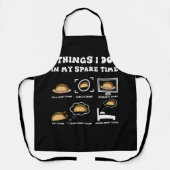タコ好きのメキシコ人の余暇に私がやること エプロン (正面)