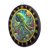 タコ威厳のあるリーフ ダーツボード (正面右)