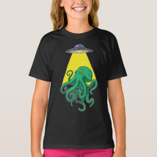 タコ宇宙船宇宙 Tシャツ