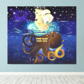 タコ巨大とカラベラ キャンバスプリント (インサイチュ (ウッドフロア))