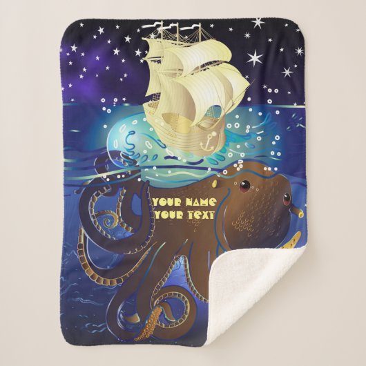 タコ巨大とカラベラ シェルパブランケット (正面)