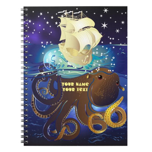 タコ巨大とカラベラ ノートブック (正面)